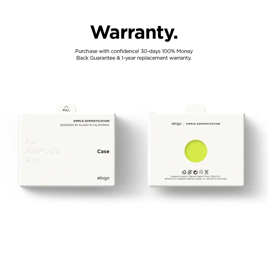 Elago Clear Case for Airpods Pro - Neon Yellow (EAPPCL-HANG-NYE)